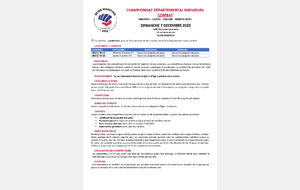 Programme Championnat départemental de Karaté Combat