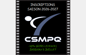 Inscriptions saison 2026-2027