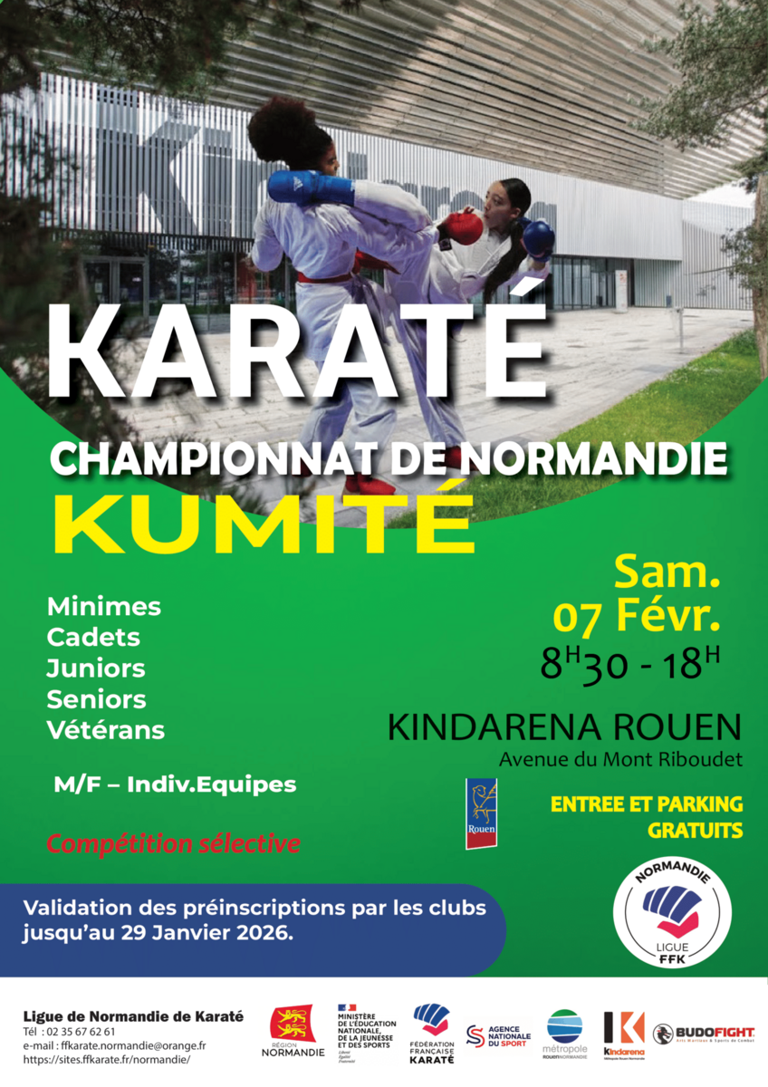 Championnat de Normandie de Karaté Combat - MCJS