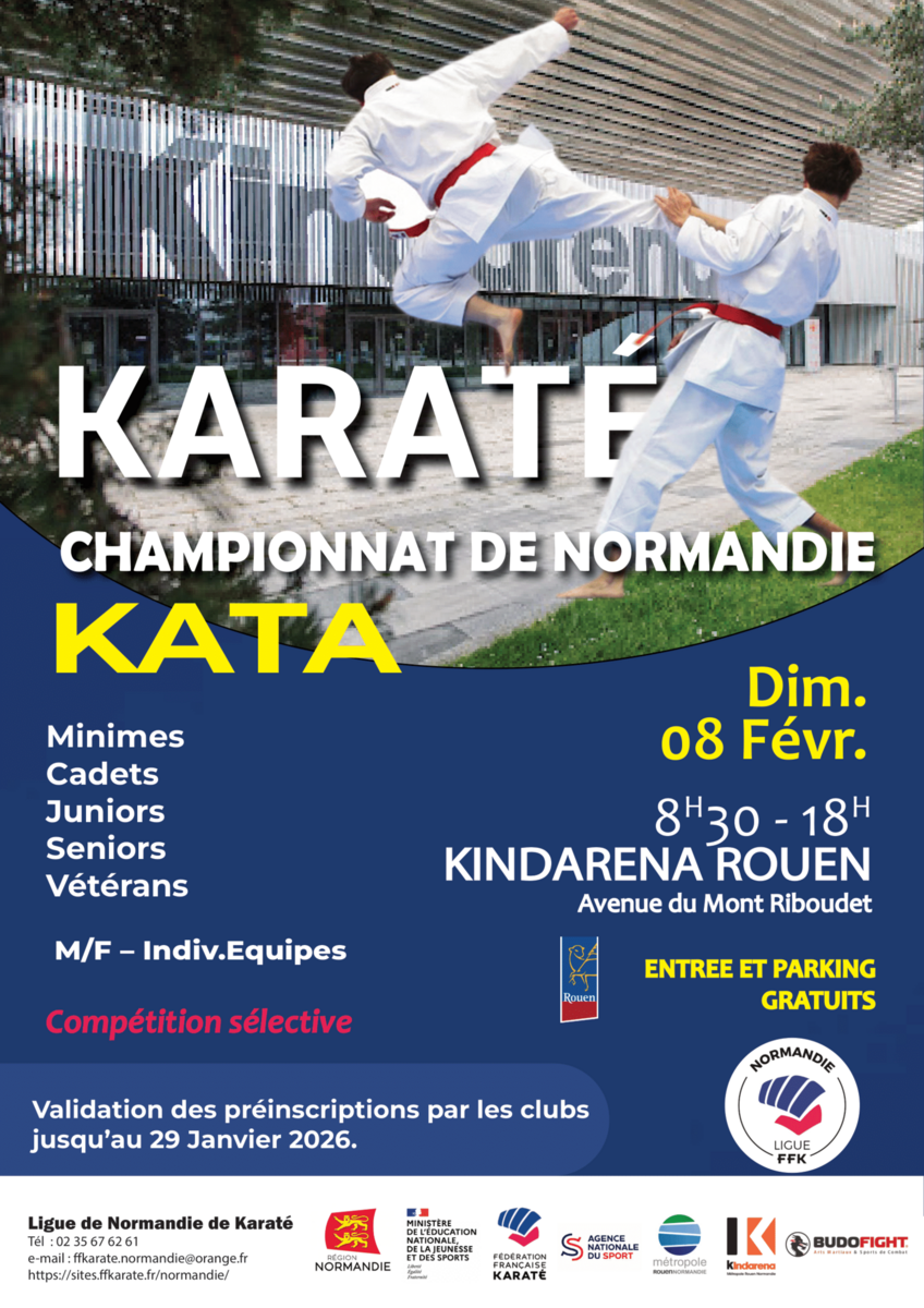 Championnat de Normandie de karaté Kata - MCJS