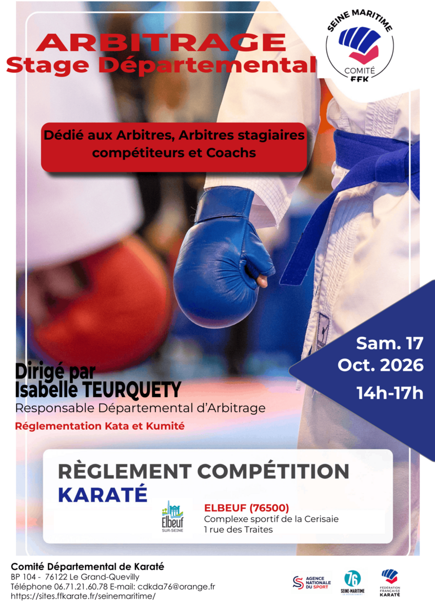 Stage départemental d'arbitrage karaté