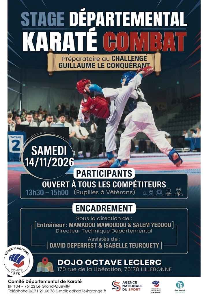 STAGE DEPARTEMENTAL COMBAT - KARATE