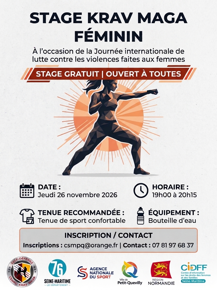 Stage de Krav Maga réservé aux femmes