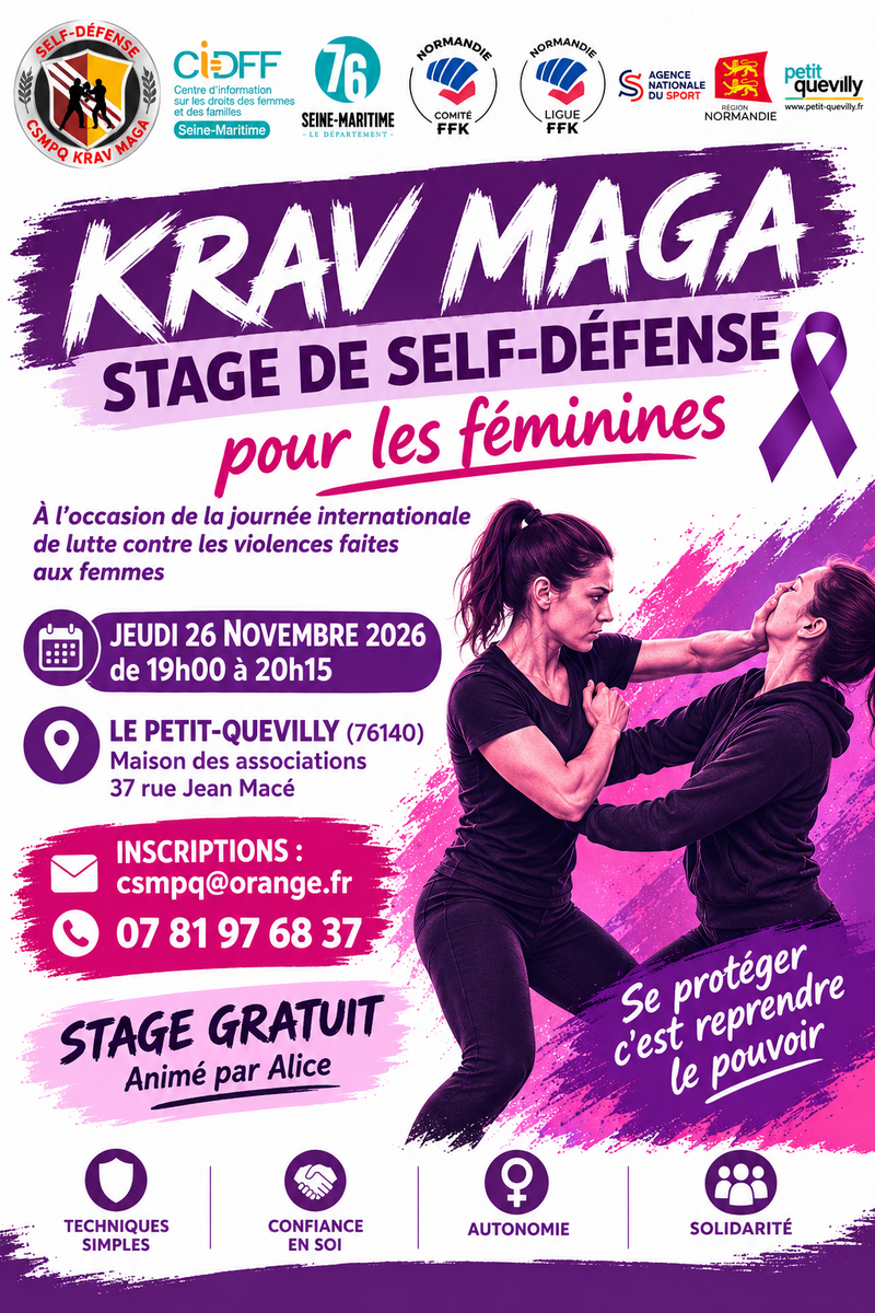 Stage de Krav Maga réservé aux femmes