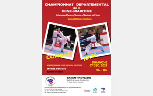 Championnat départemental de Karaté Minimes à Seniors- Kata/Kumité