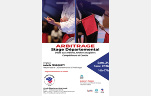 Stage départemental d'arbitrage karaté