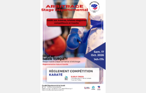 Stage départemental d'arbitrage karaté